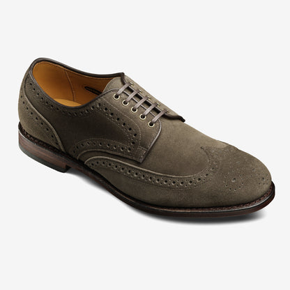 Shane Slate Suede Wingtip - Slate