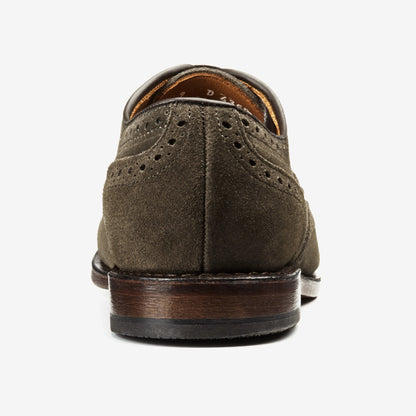 Shane Slate Suede Wingtip - Slate