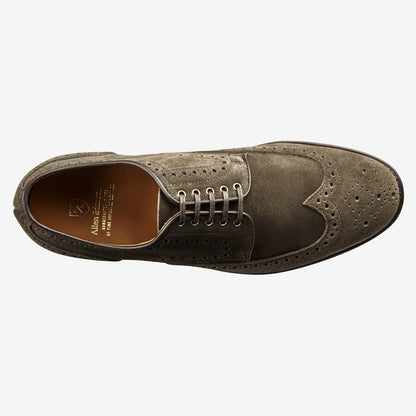 Shane Slate Suede Wingtip - Slate