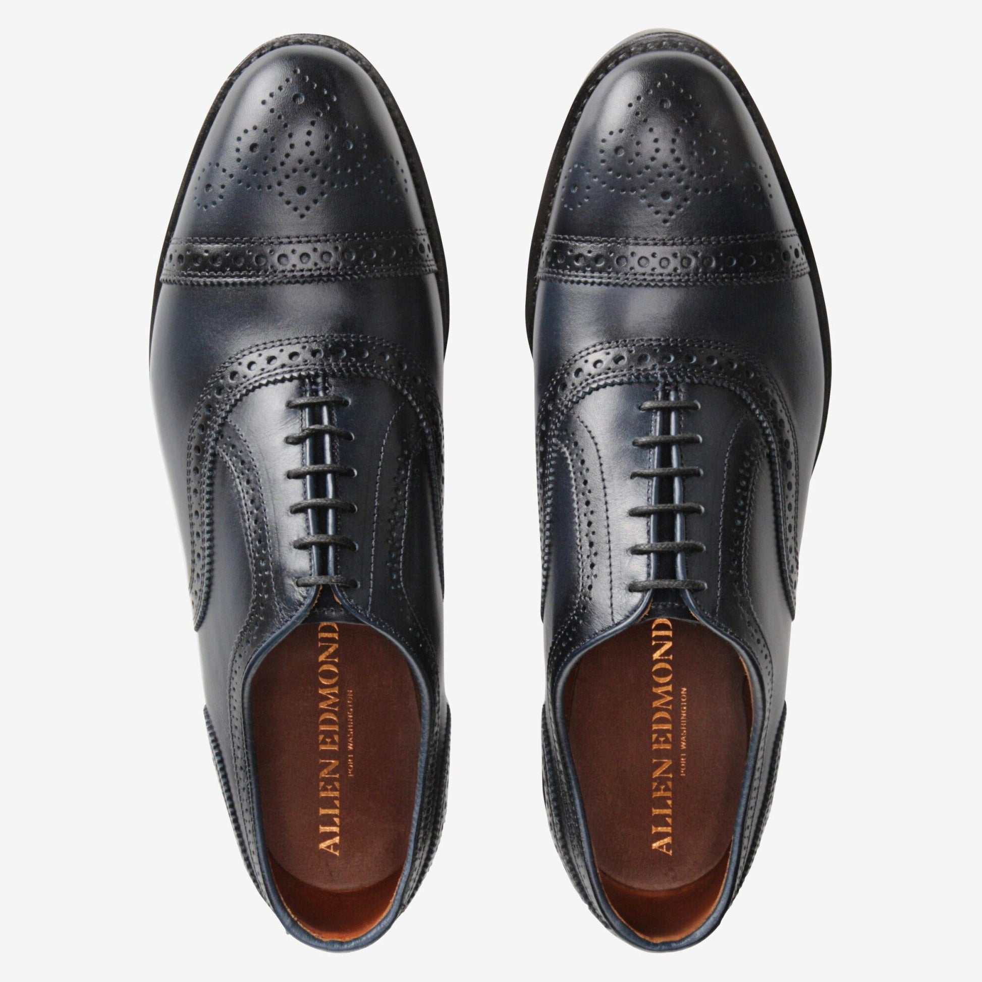 Strand Cap-Toe Oxford - Midnight Navy