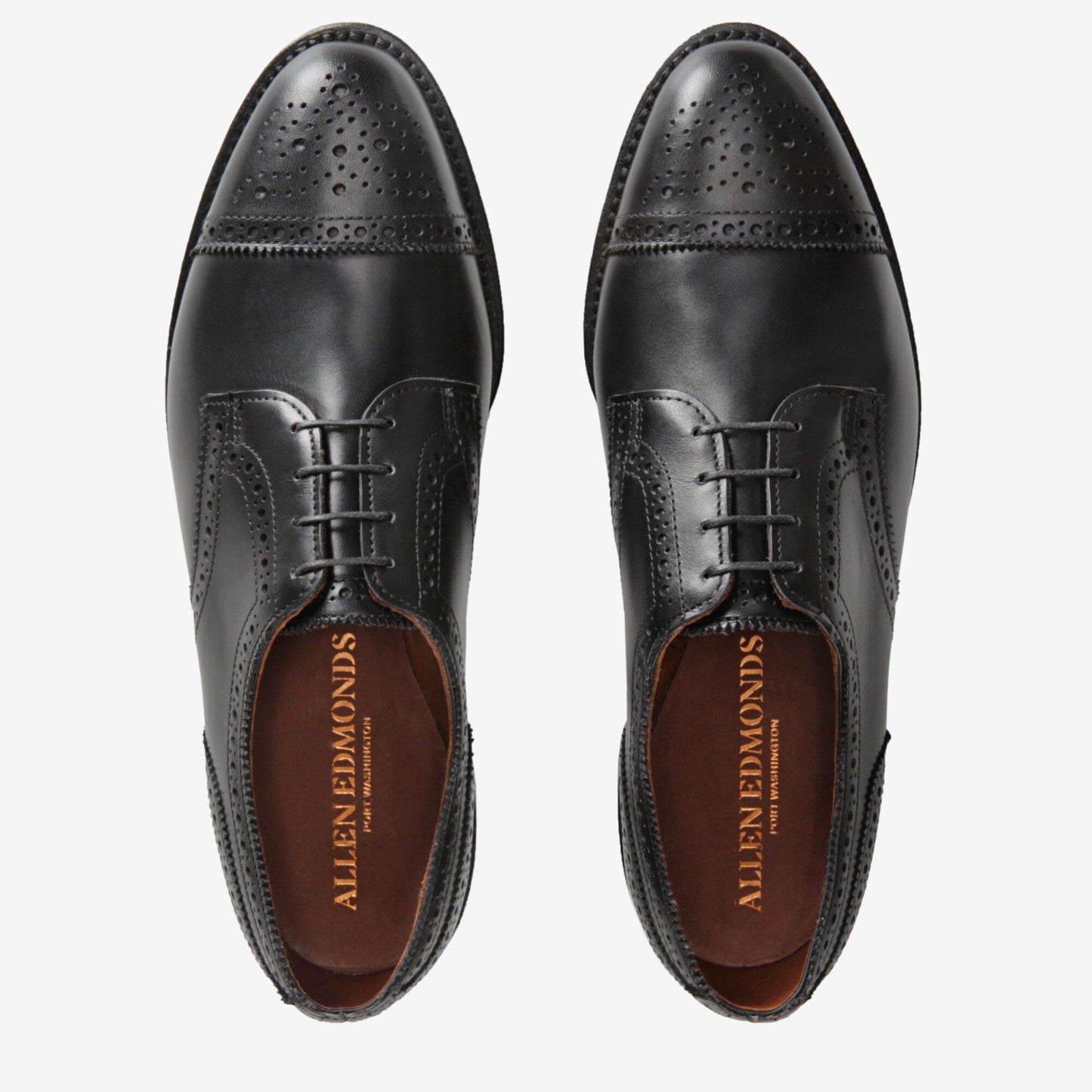 Sanford Cap-Toe Derby Dress Shoe - Black Leather