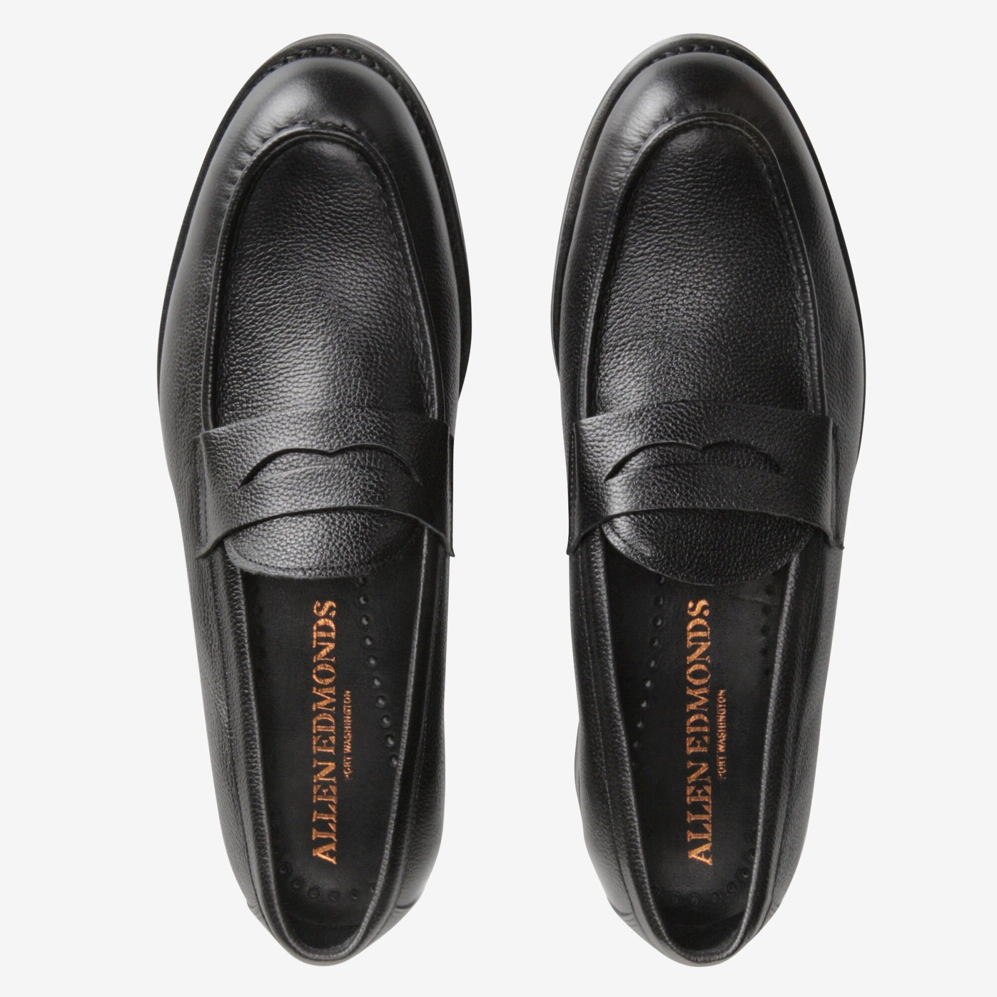 Nomad Penny Loafer - Black Shrunken Grain