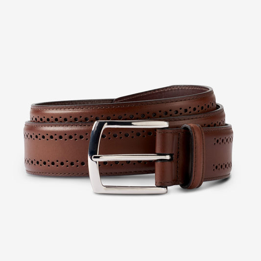 Manistee Dress Belt - Coffee