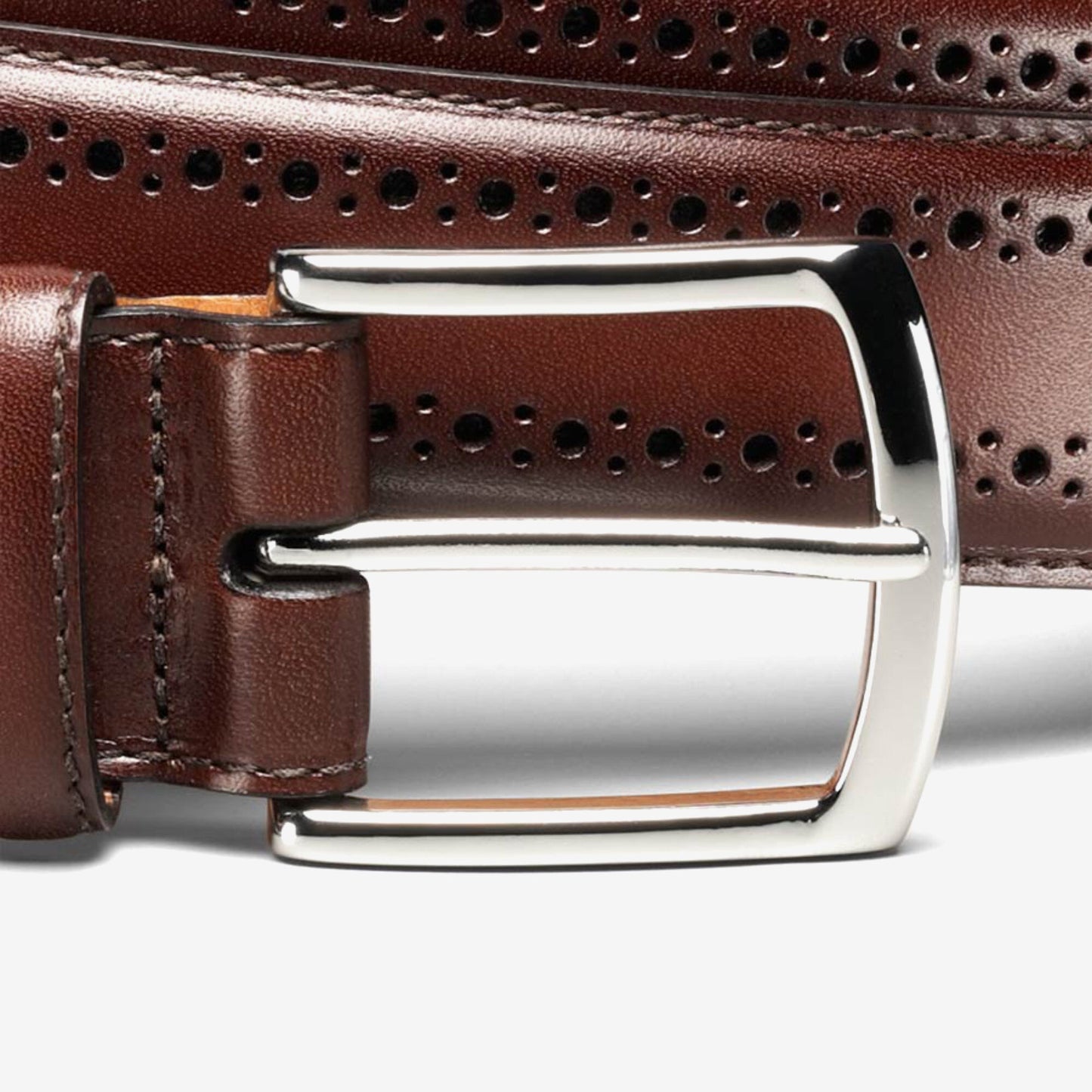 Manistee Dress Belt - Dark Chili