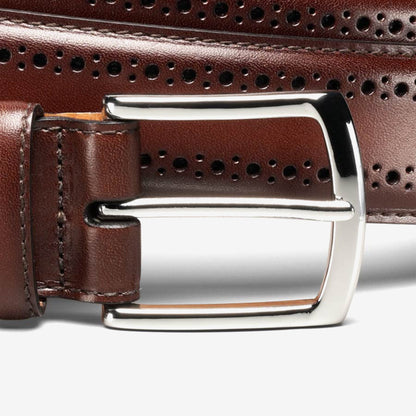 Manistee Dress Belt - Dark Chili