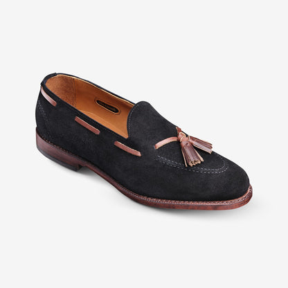 Acheson Suede Tassel Dress Loafer - Black with brown