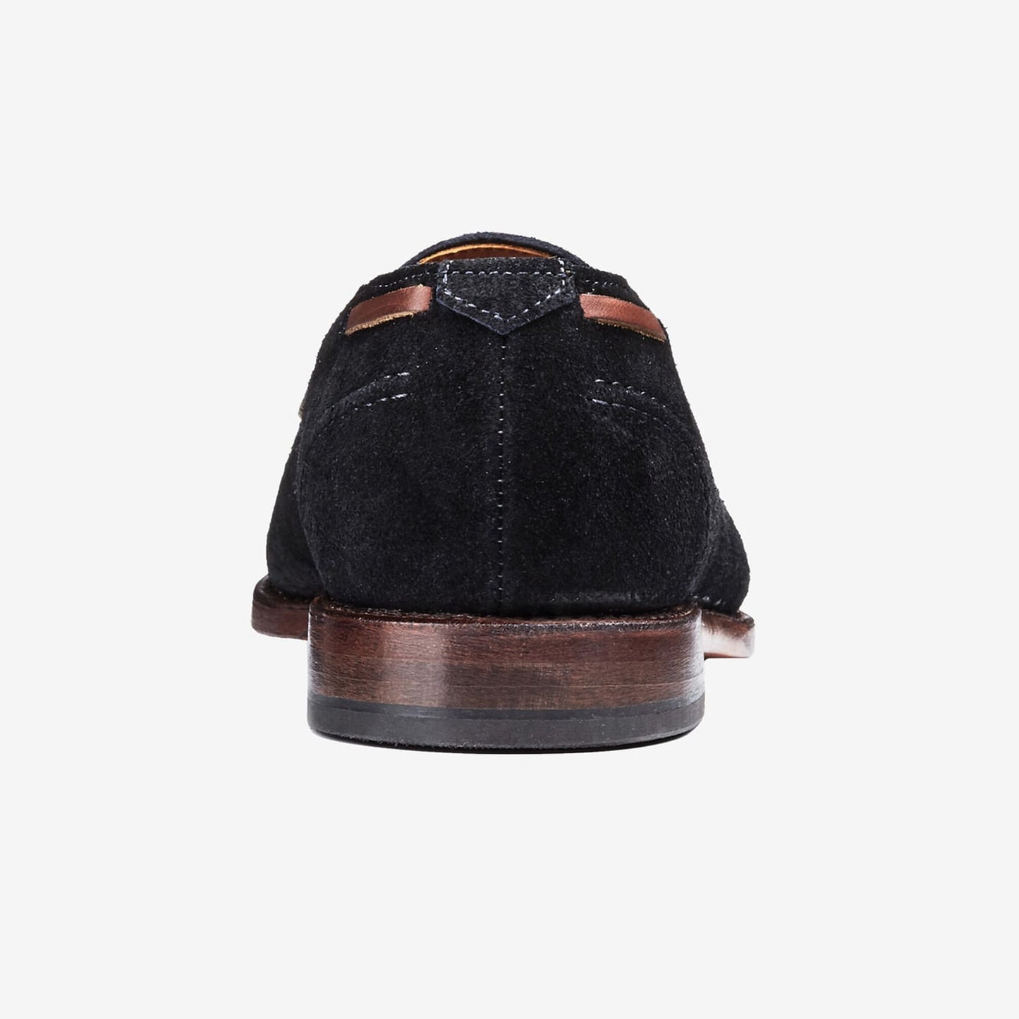 Acheson Suede Tassel Dress Loafer - Black with brown