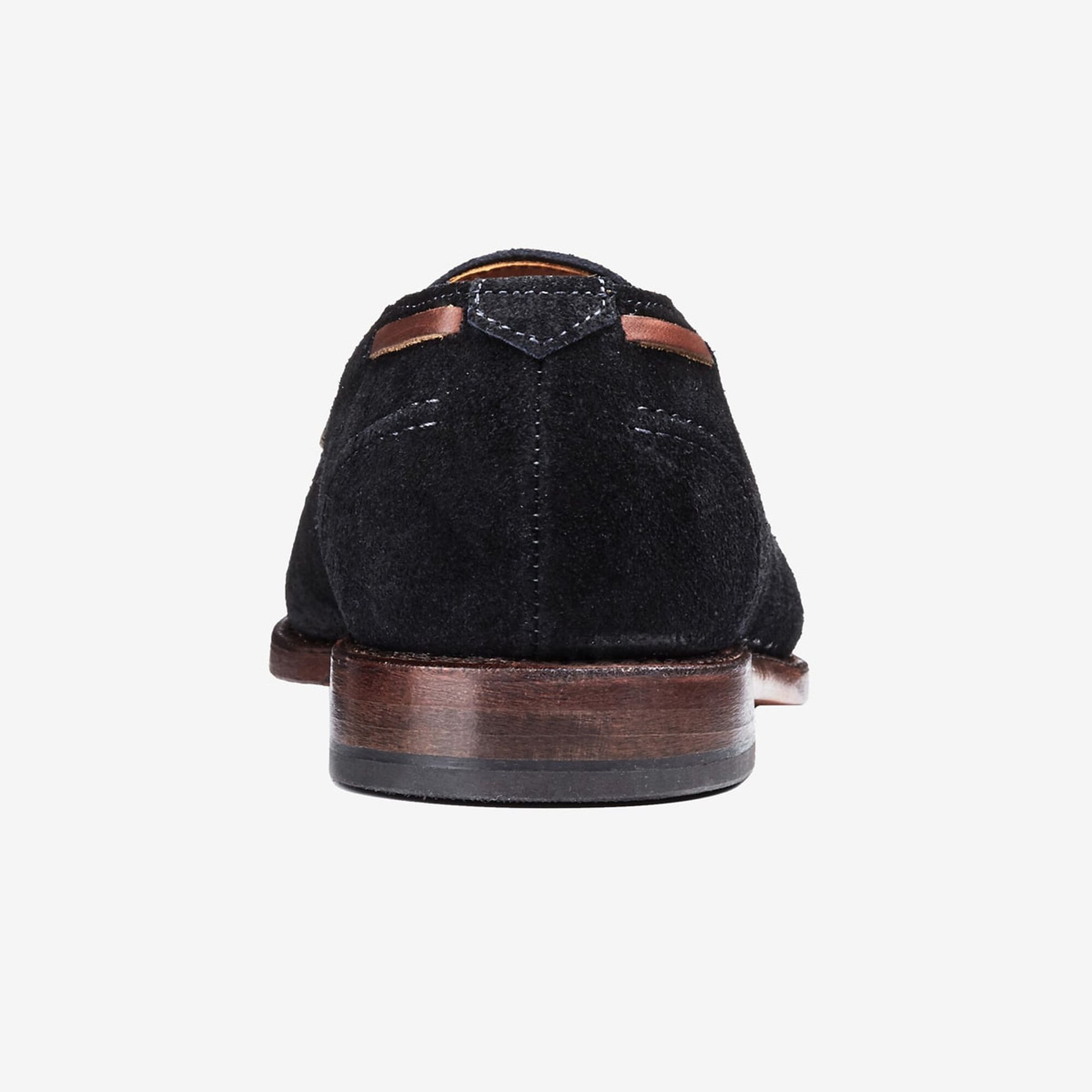 Acheson Suede Tassel Dress Loafer - Black with brown