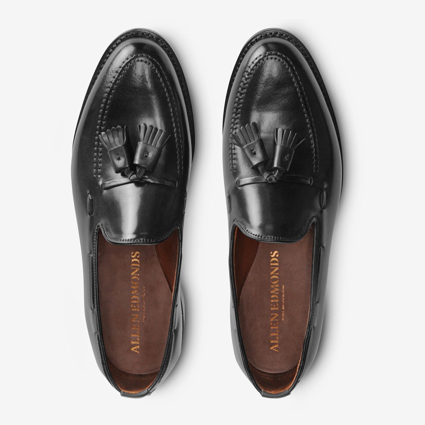 Grayson Shell Cordovan Dress Loafer - Black