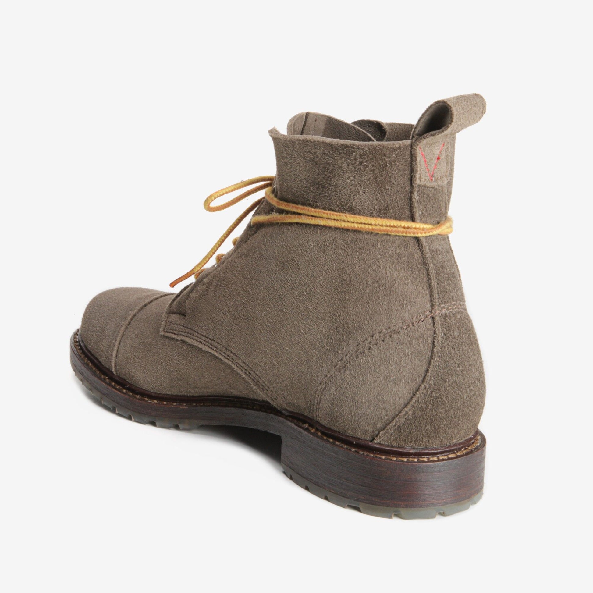 Normandy Suede Cap-Toe Boot - Taupe