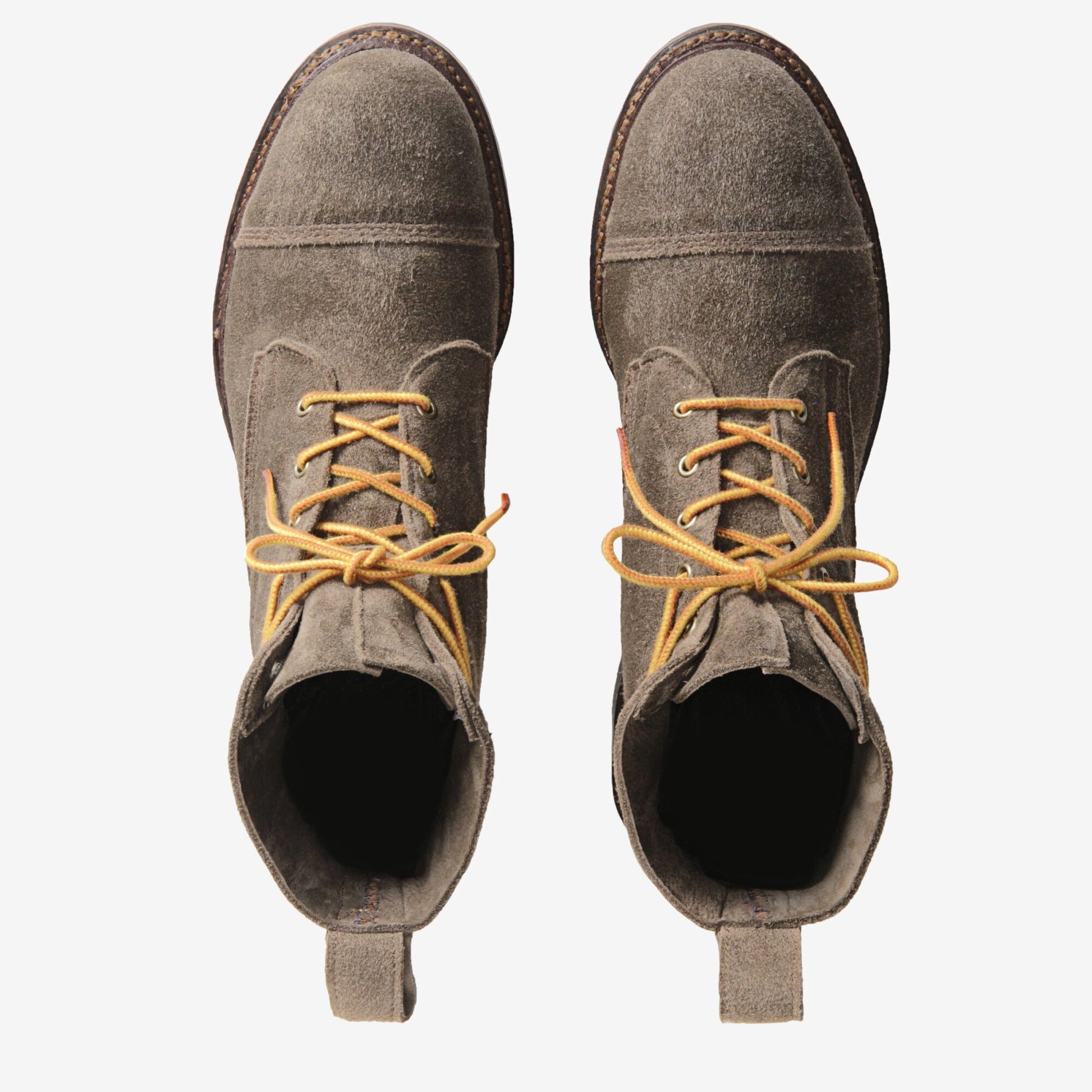 Normandy Suede Cap-Toe Boot - Taupe