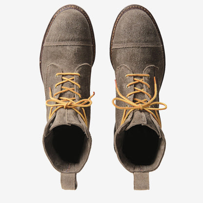 Normandy Suede Cap-Toe Boot - Taupe