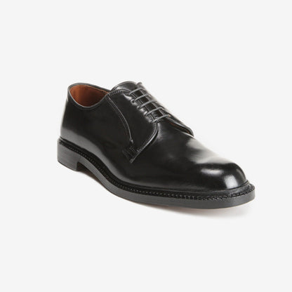 Leeds Shell Cordovan Derby Shoe - Black