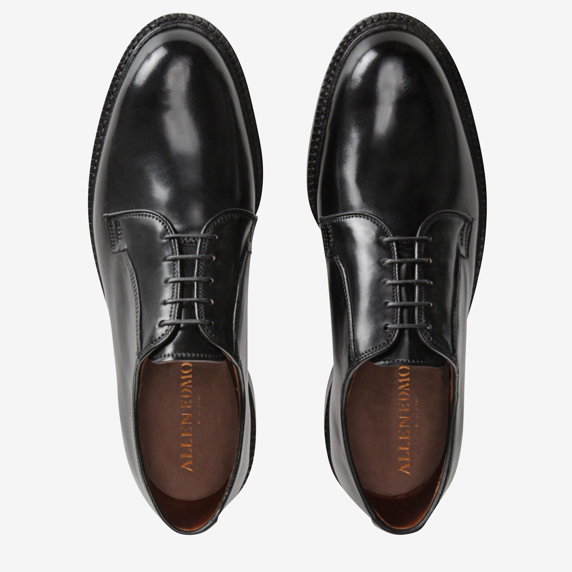 Leeds Shell Cordovan Derby Shoe - Black